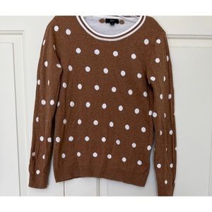 J CREW POLKA DOT COTTON SWEATER